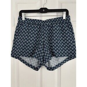 Kut From The Kloth Linen Blend Shorts Minimalism Pull On Sz 6 Navy Blue USA 3.5”